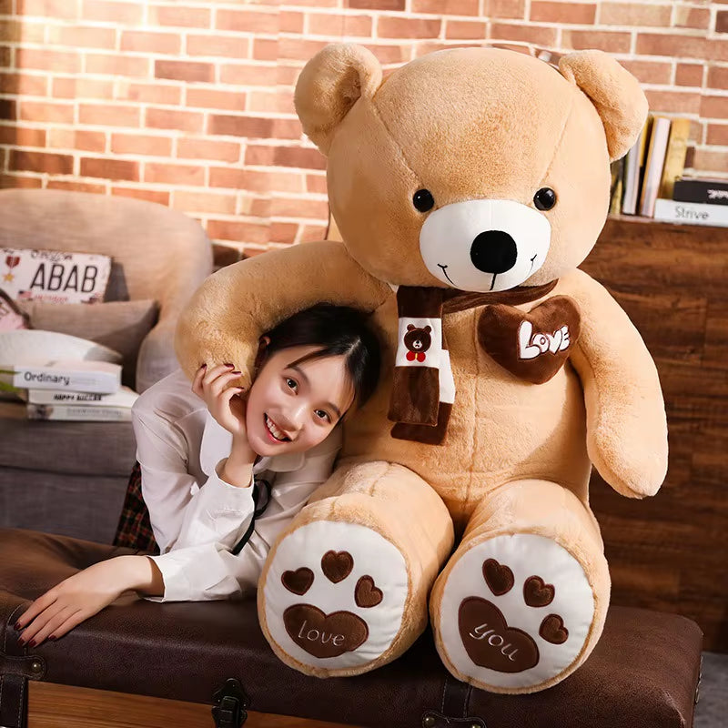 Teddy Bear with Scarf 80cm ( Standard Delivery )