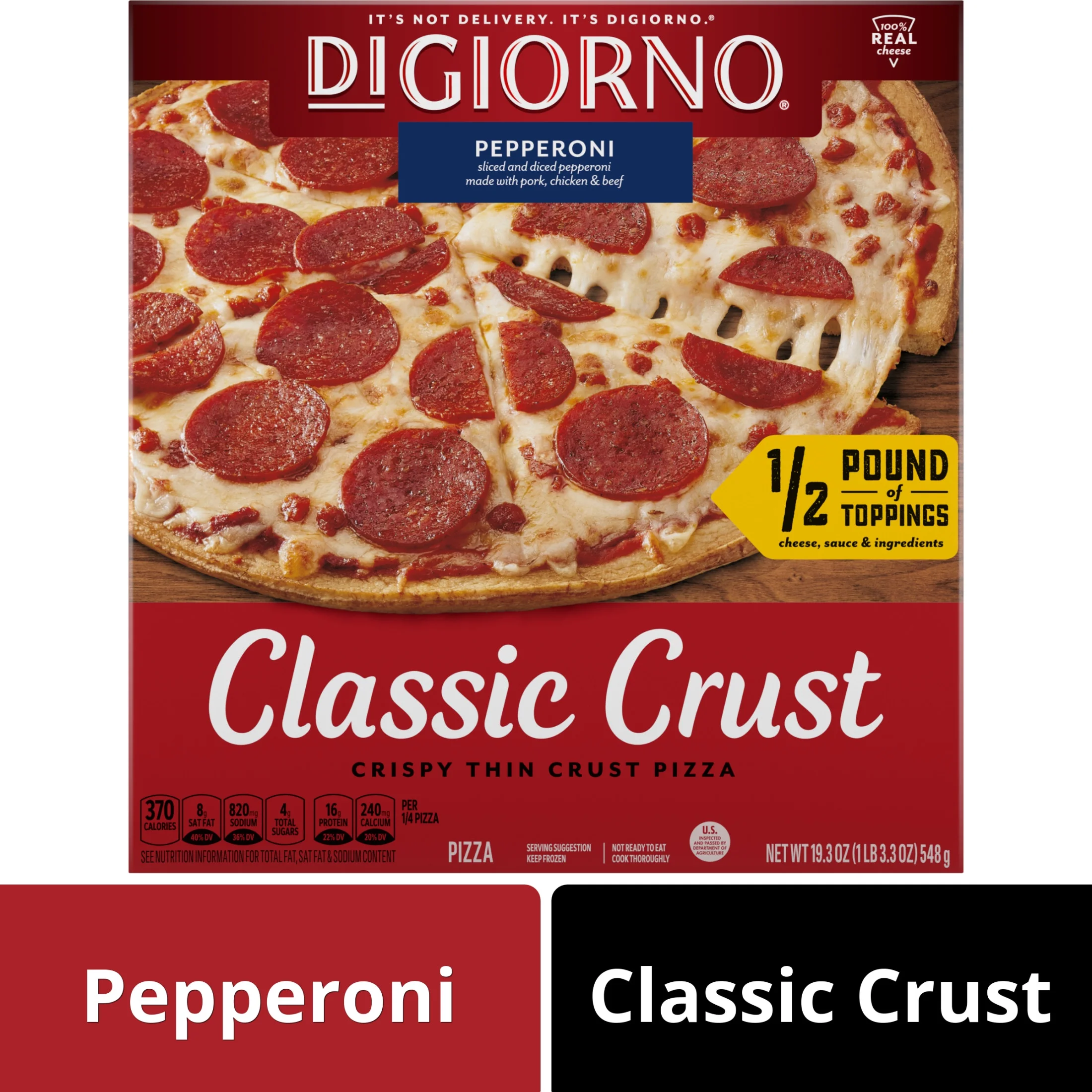 Pepperoni Classic Crust Pizza, Free Coke ( Same Day Delivery Usa )