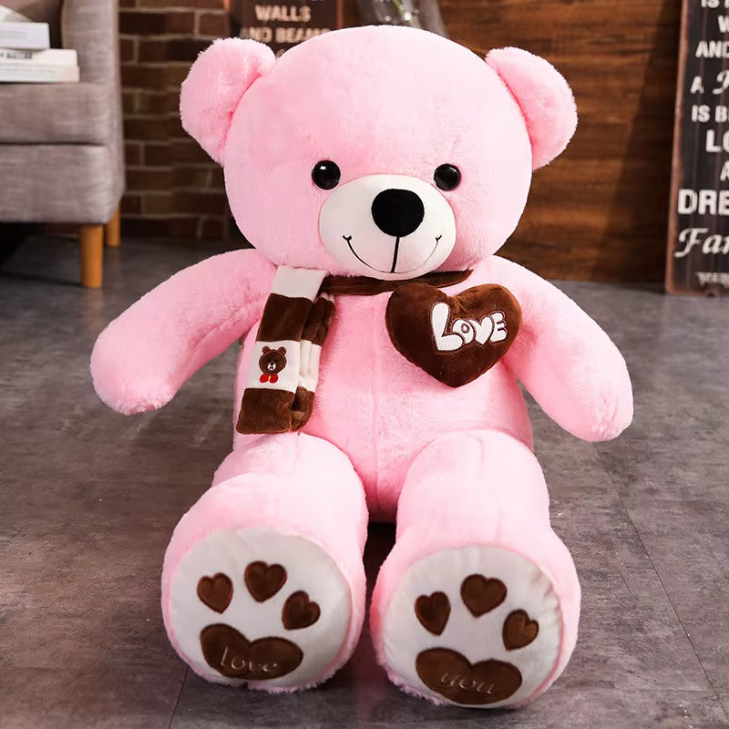 Teddy Bear with Scarf 80cm ( Standard Delivery )