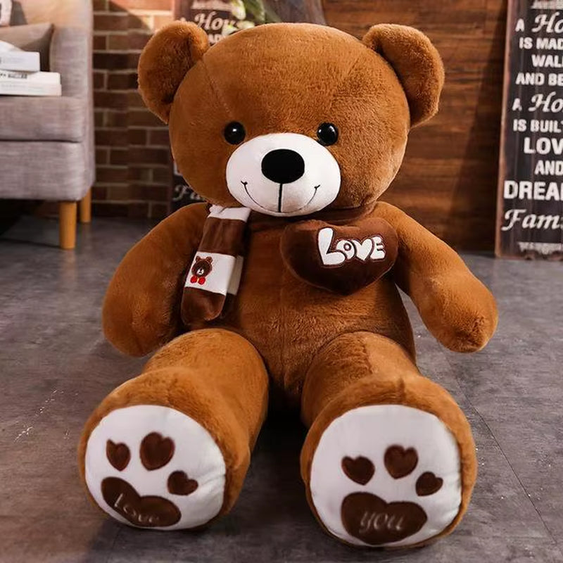 Teddy Bear with Scarf 80cm ( Standard Delivery )