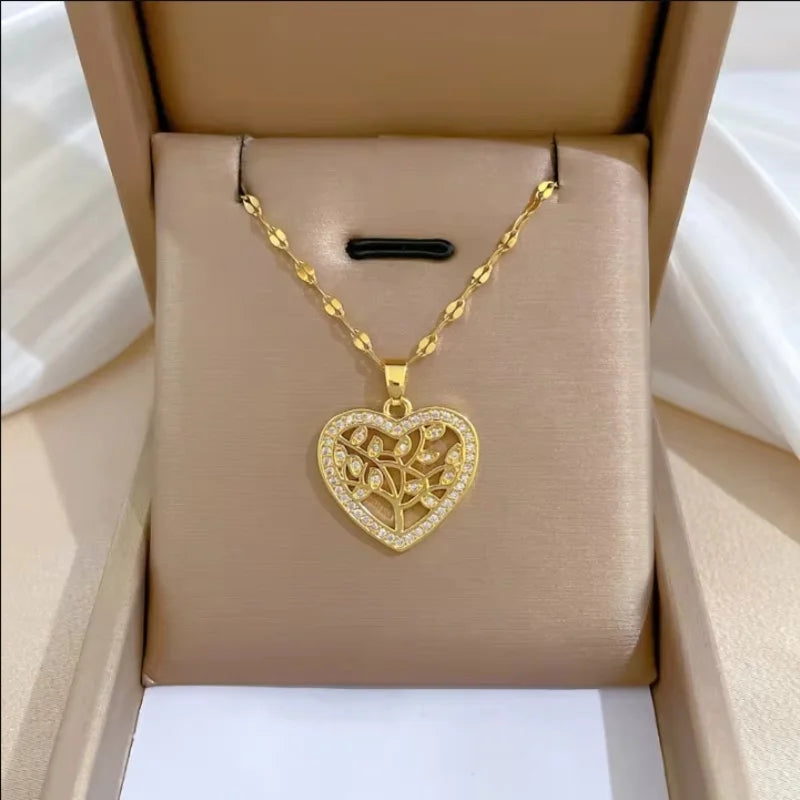 Trendy Heart Necklaces for Women ( Standard Delivery )