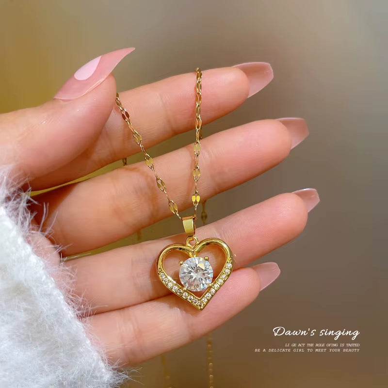 Trendy Heart Necklaces for Women ( Standard Delivery )