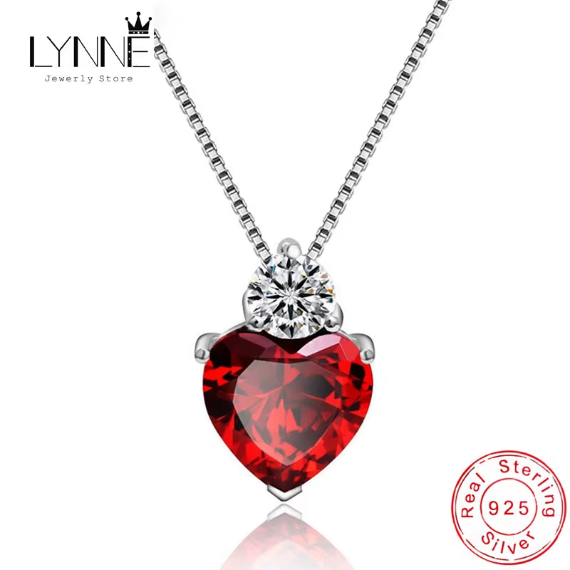 Zircon Heart Necklaces ( Standard Delivery )