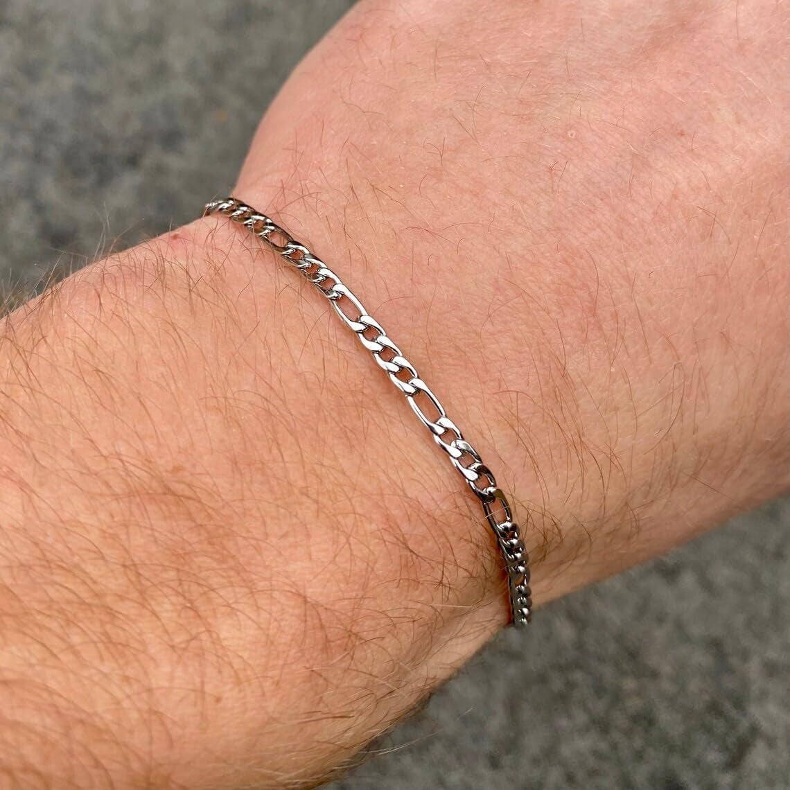 Silver Layered Chain Bracelets for Men ( Usa Express )
