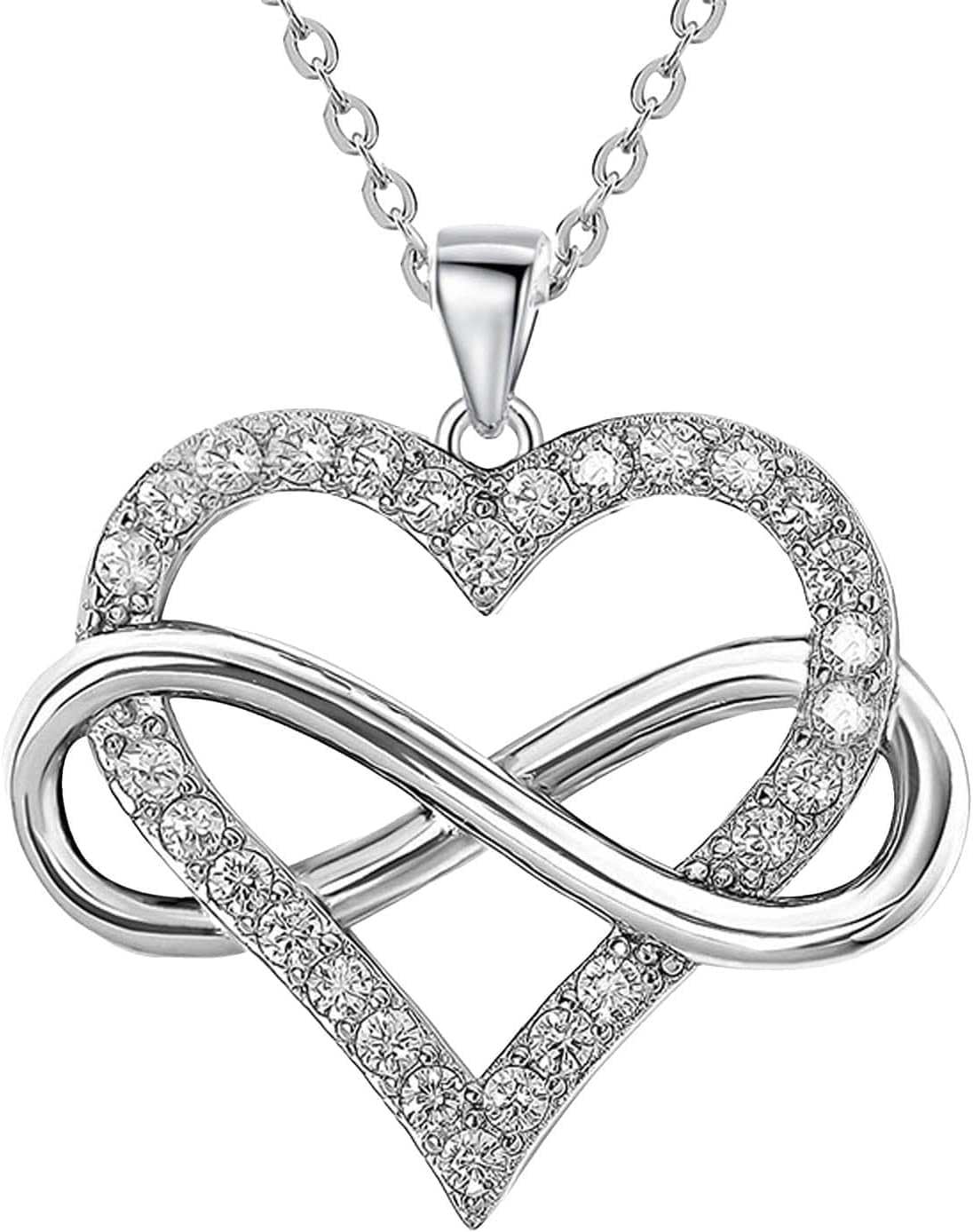Infinity Heart Necklace for Women ( Usa Express )