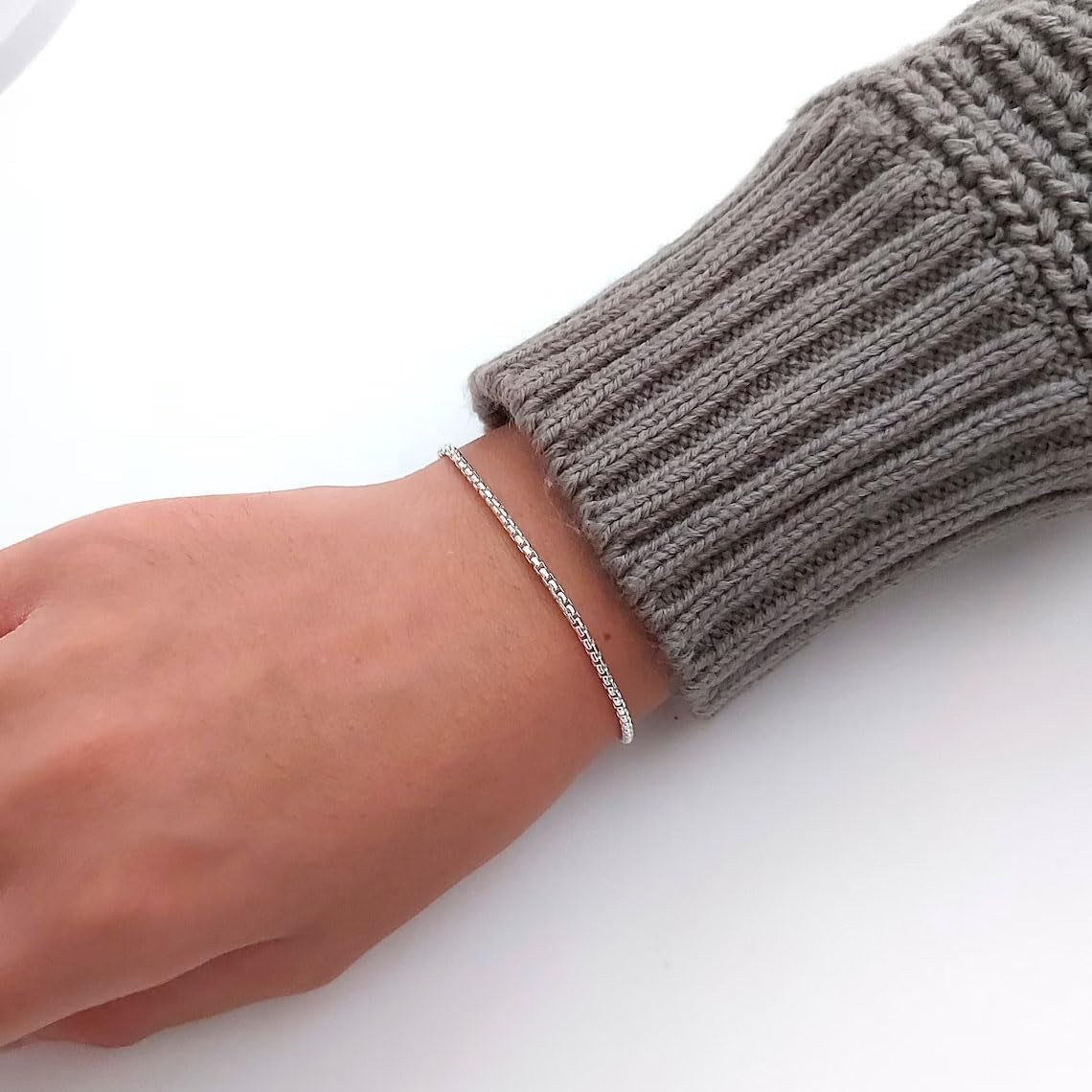 Silver Layered Chain Bracelets for Men ( Usa Express )