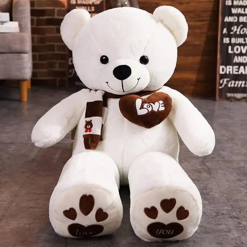 Teddy Bear with Scarf 80cm ( Standard Delivery )