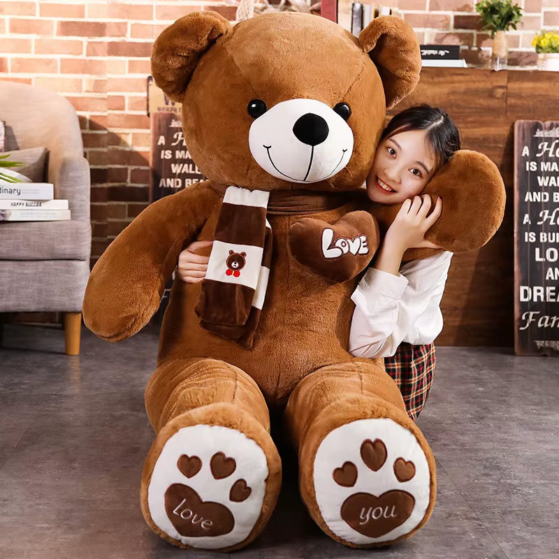 Teddy Bear with Scarf 80cm ( Standard Delivery )